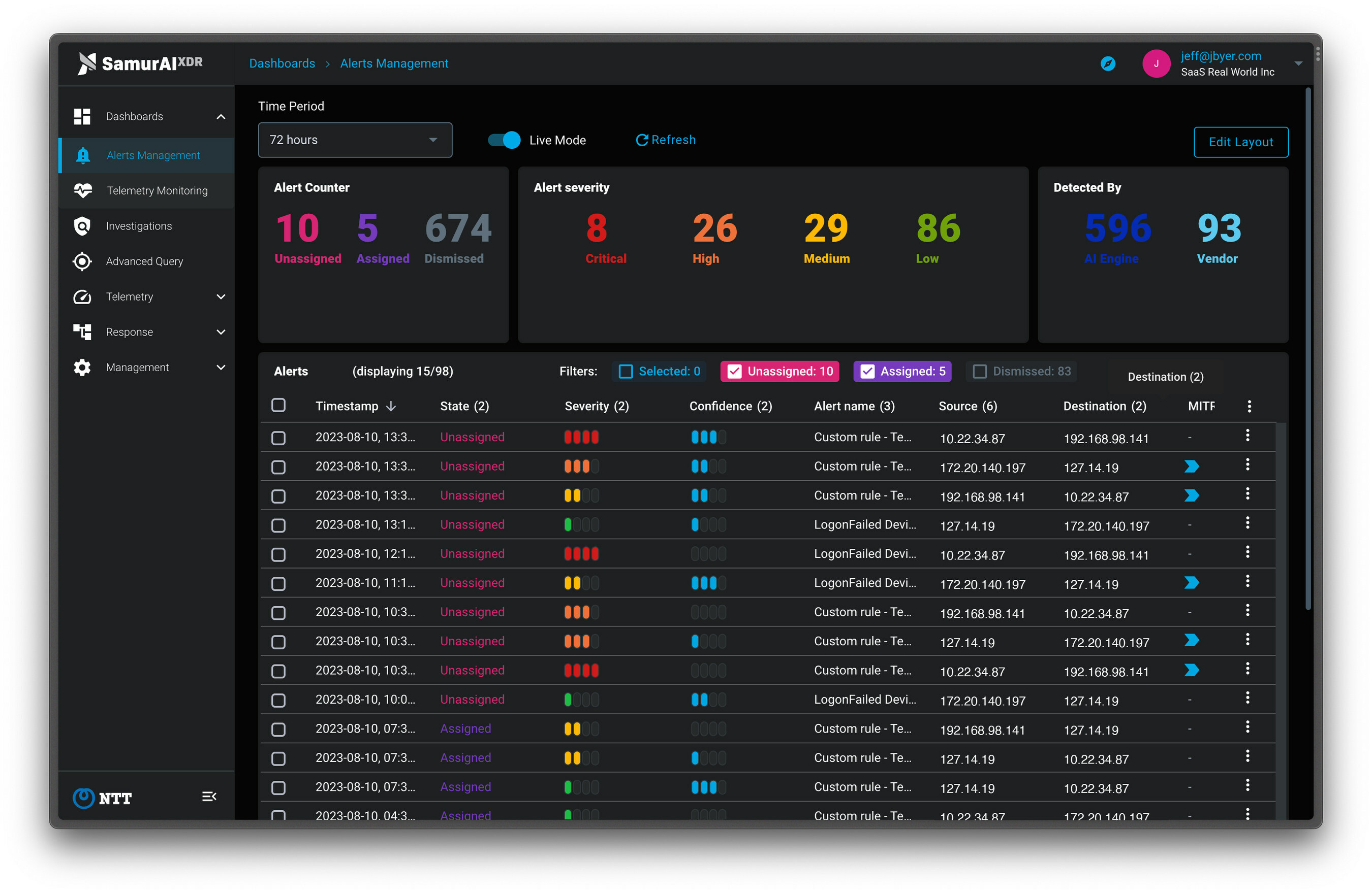 Global Cybersecurity Leader NTT Offers SaaS Subscriptions to its Patented XDR Platform