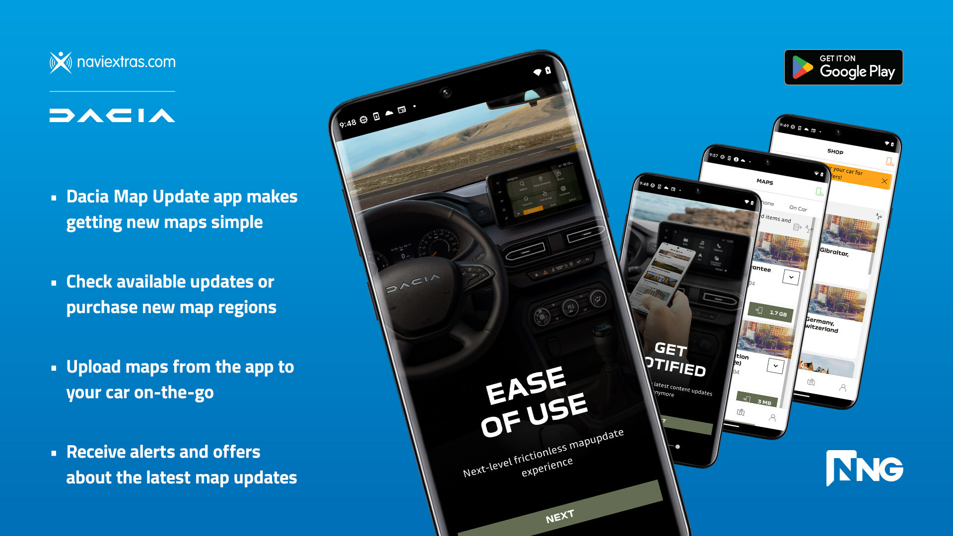 Dacia Partners with NNG to Offer Dacia Drivers Smartphone-Based Map Updates