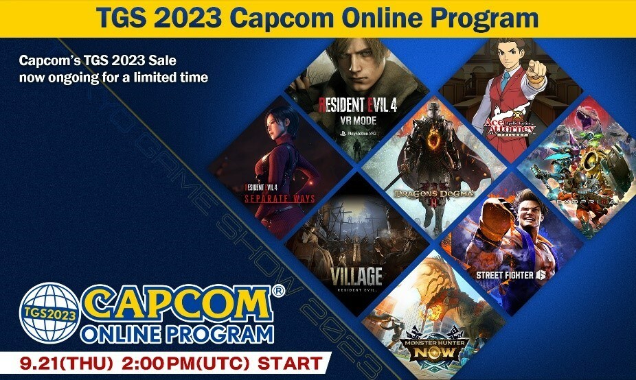 The Capcom Online Program for Tokyo Game Show 2023 will air on September 21, showcasing updates on upcoming new titles