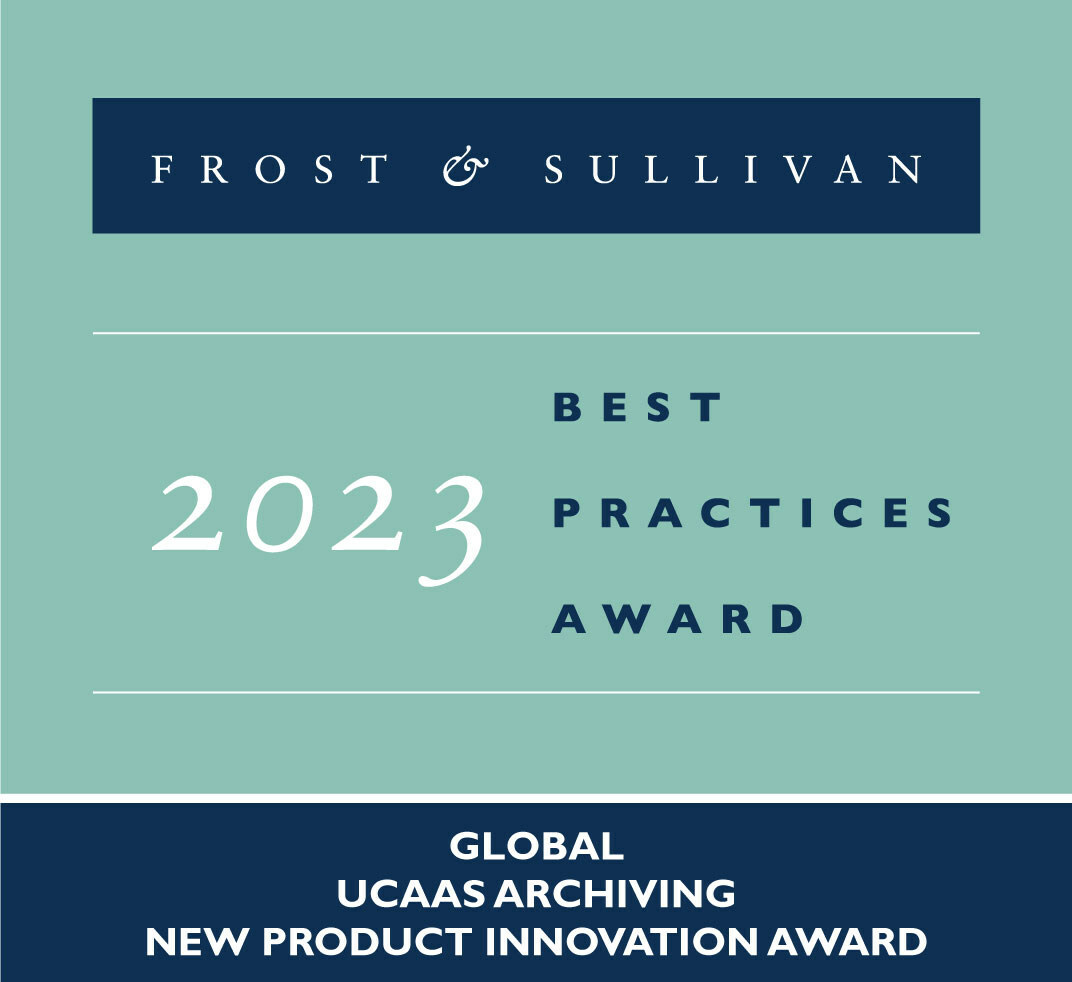 Intermedia Cloud Communications Earns Frost & Sullivan's 2023 Global New Product Innovation Award for Intermedia Unite® Archiving