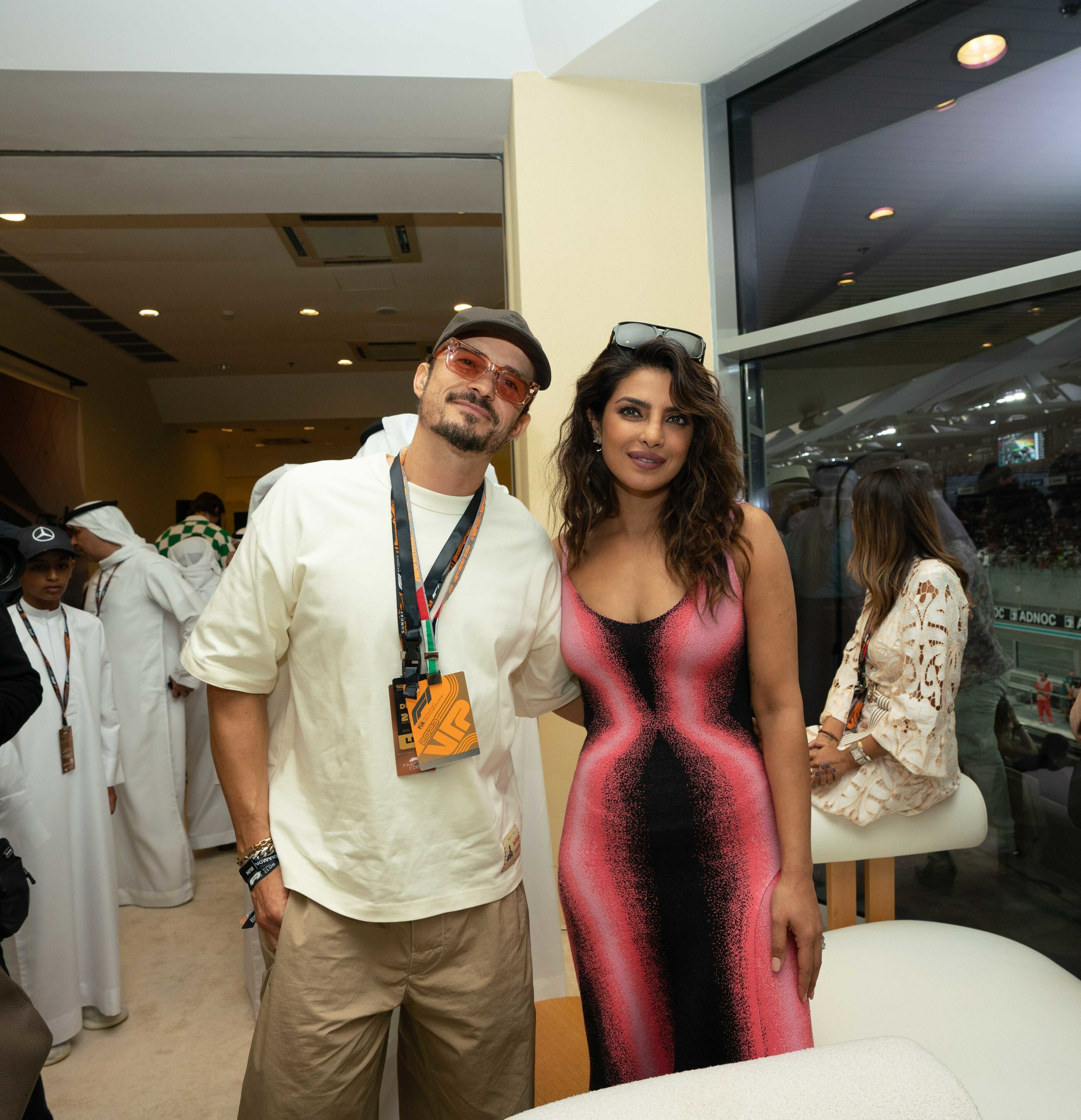 Global Sensation Priyanka Chopra Jonas and Hollywood's Orlando Bloom spotted at the Formula 1 Etihad Airways Abu Dhabi Grand Prix 2023