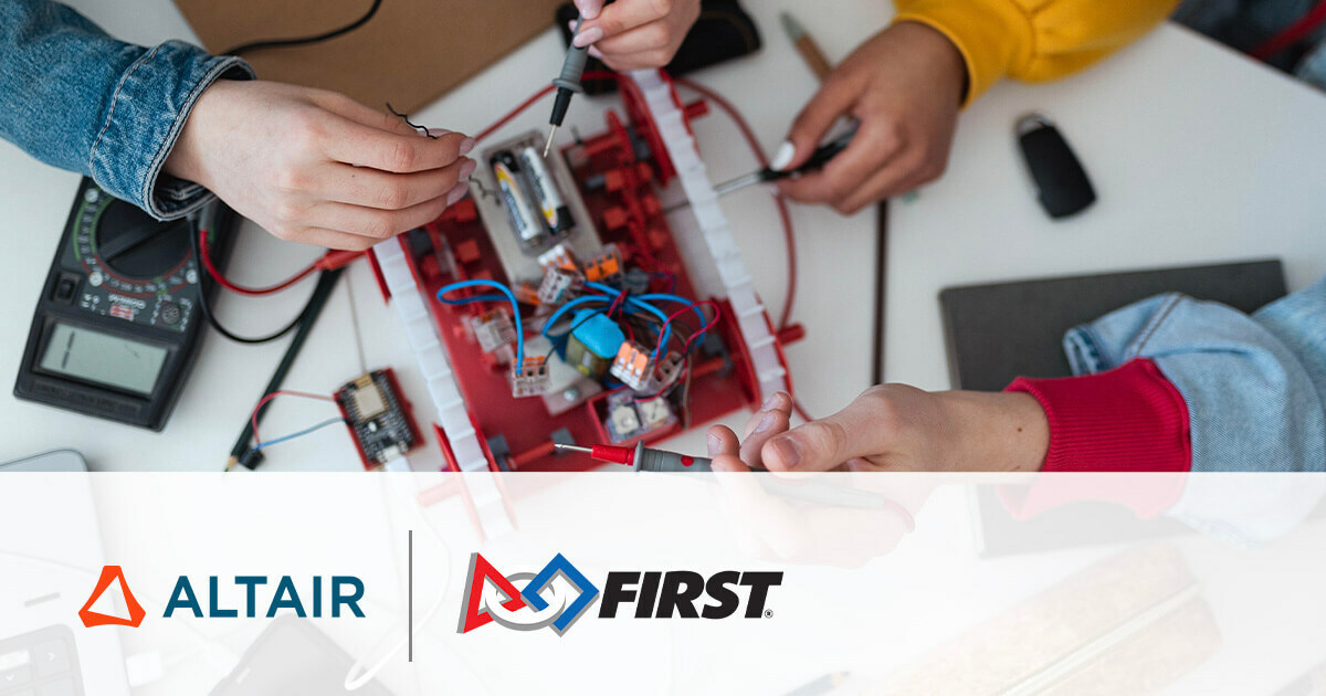 Altair Technology Now Available to More Than 3,500 Teams in the FIRST® Robotics Competition Kit of Parts