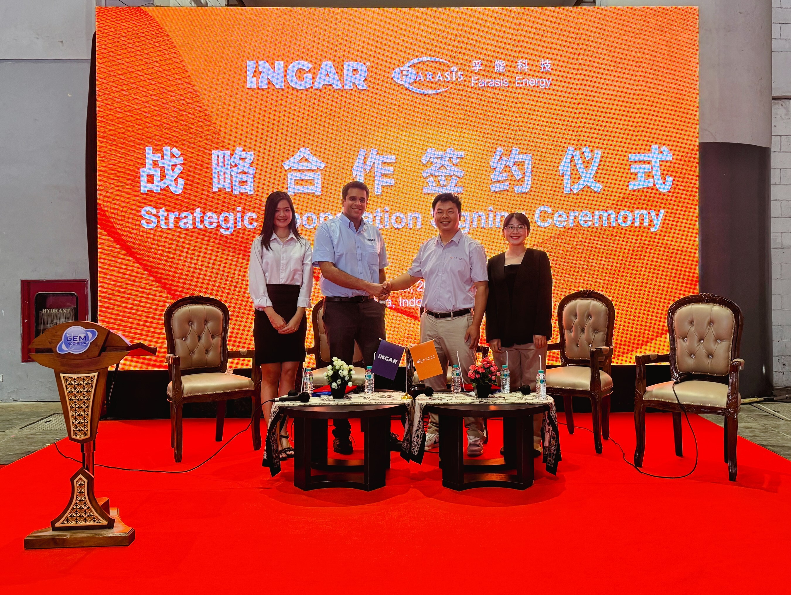 Farasis Energy Signs Strategic Partnership Agreement with Indian Customer Ingar at INAPA 2024