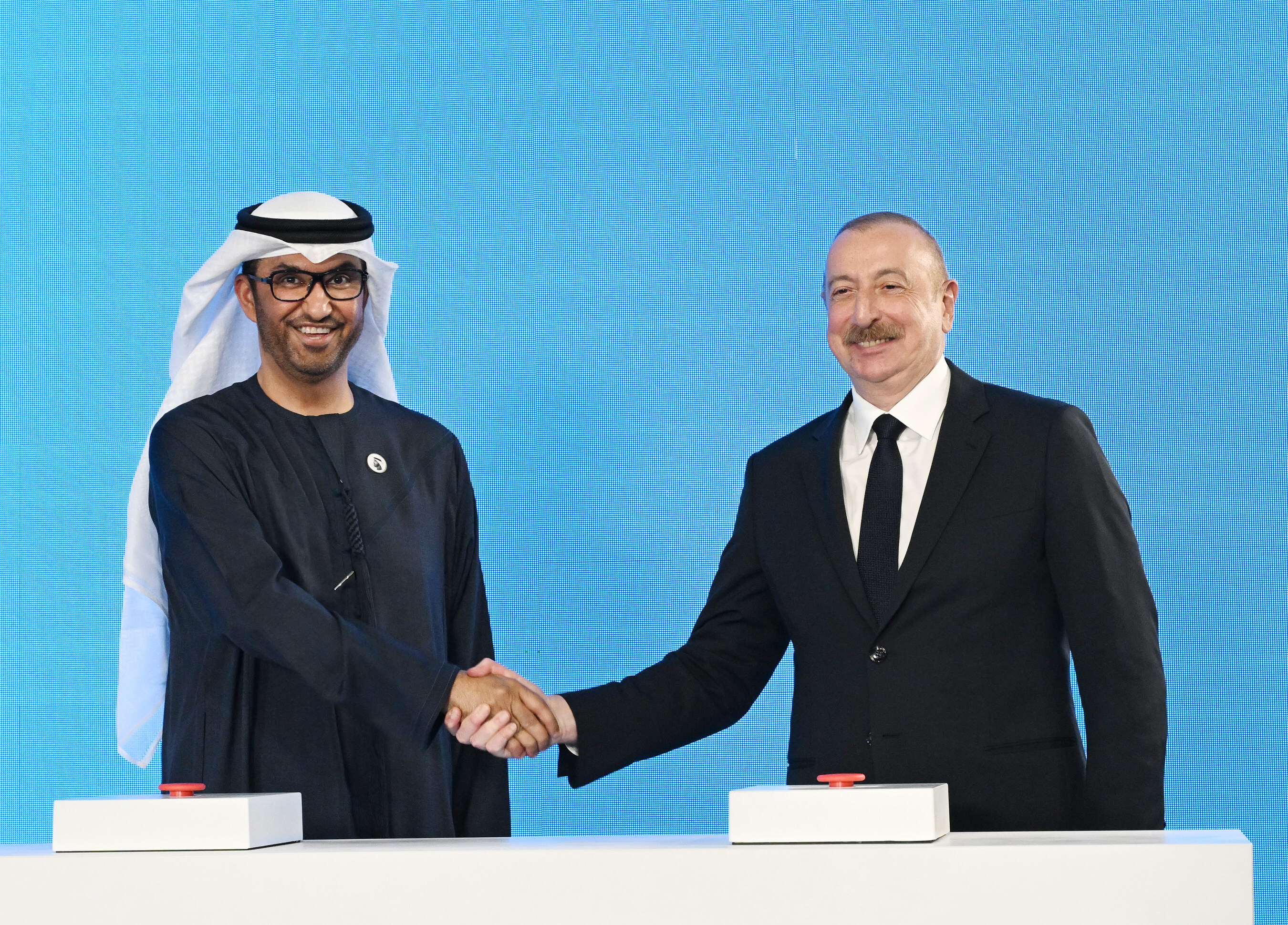 President of Azerbaijan Breaks Ground on Masdar 1GW Solar and Wind Projects