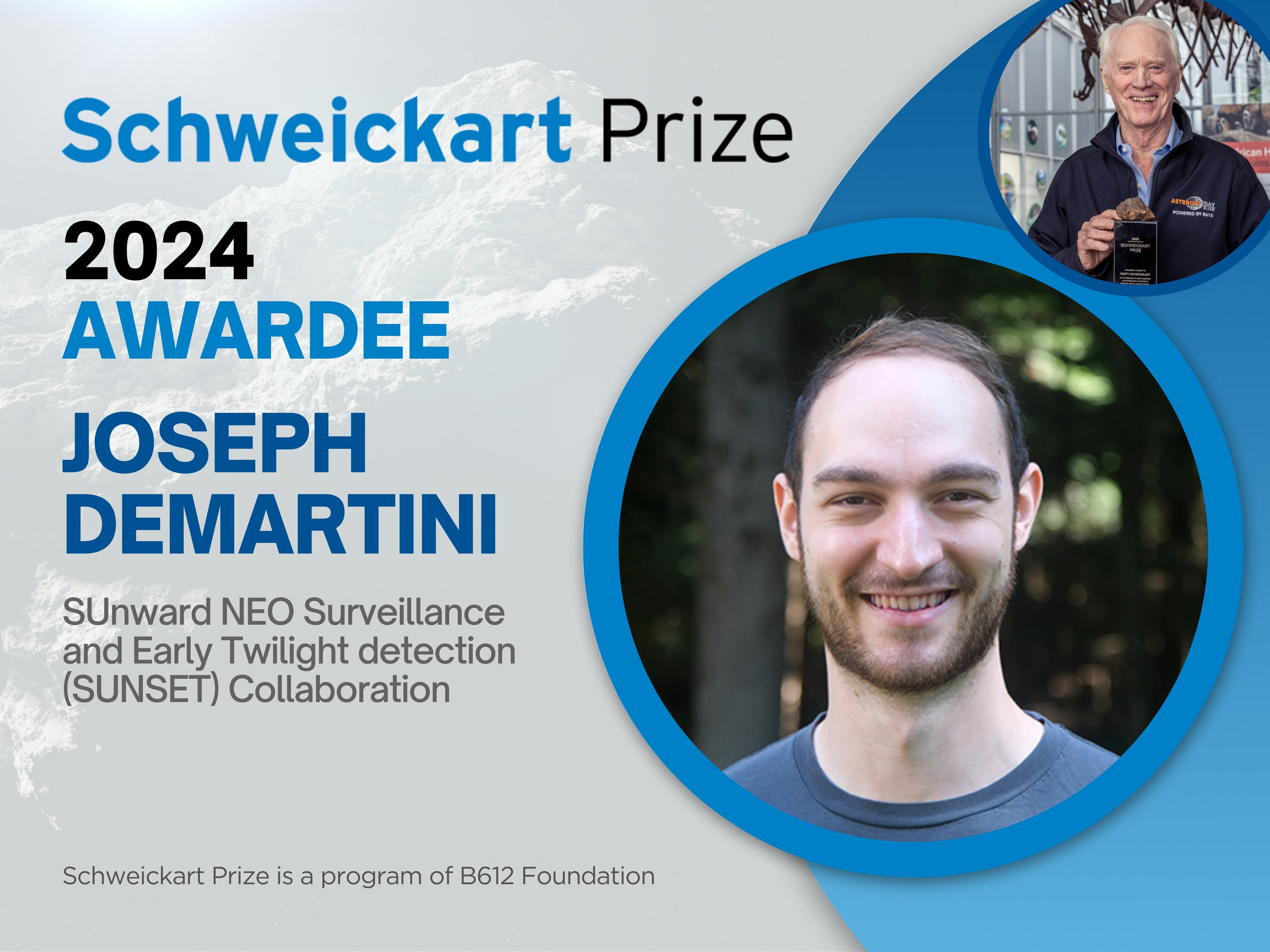 B612 Foundation Announces Inaugural Schweickart Prize Winner