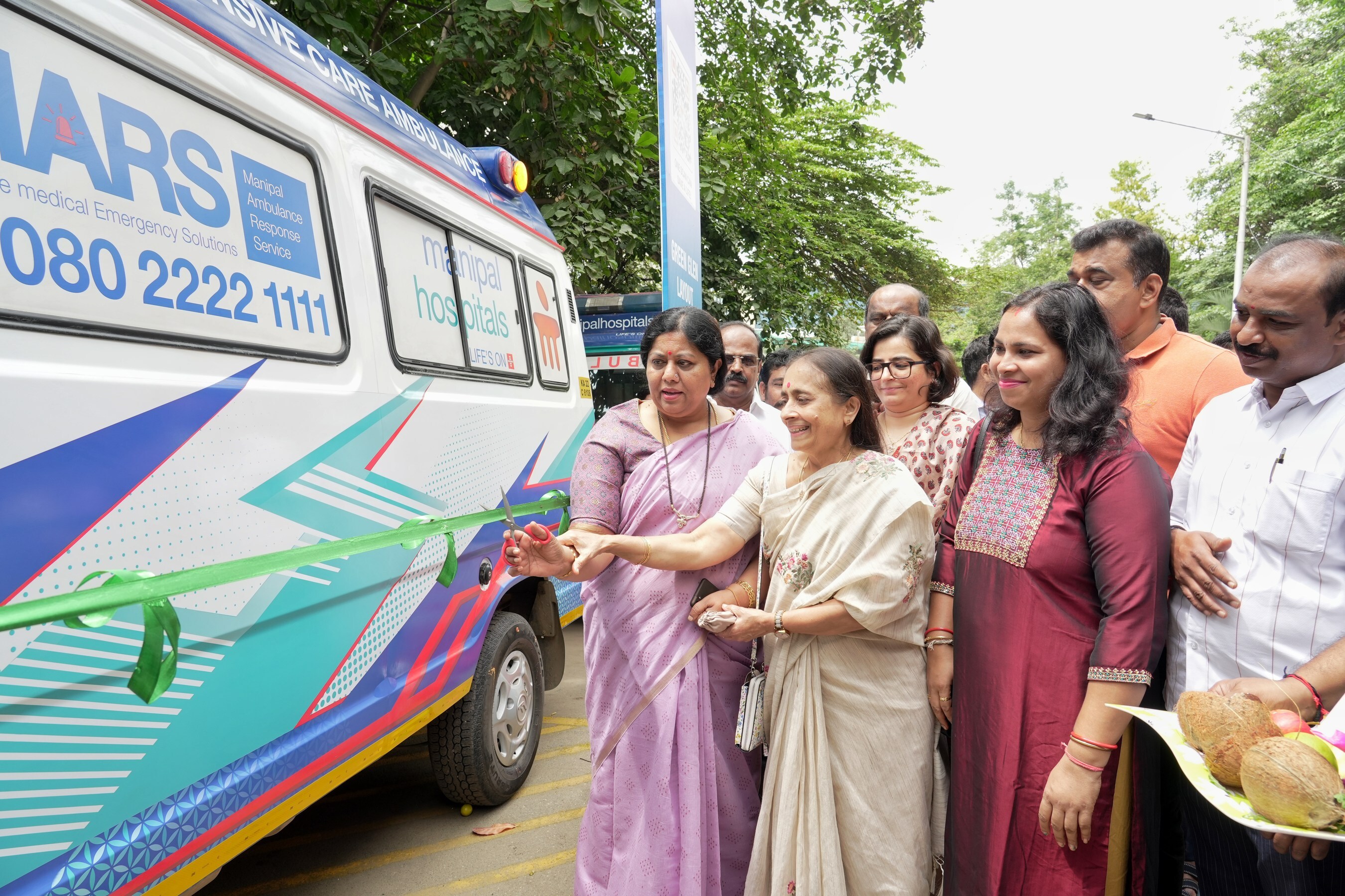 Manipal Hospital Sarjapur Road Inaugurates MARS Ambulance at Green Glen Layout