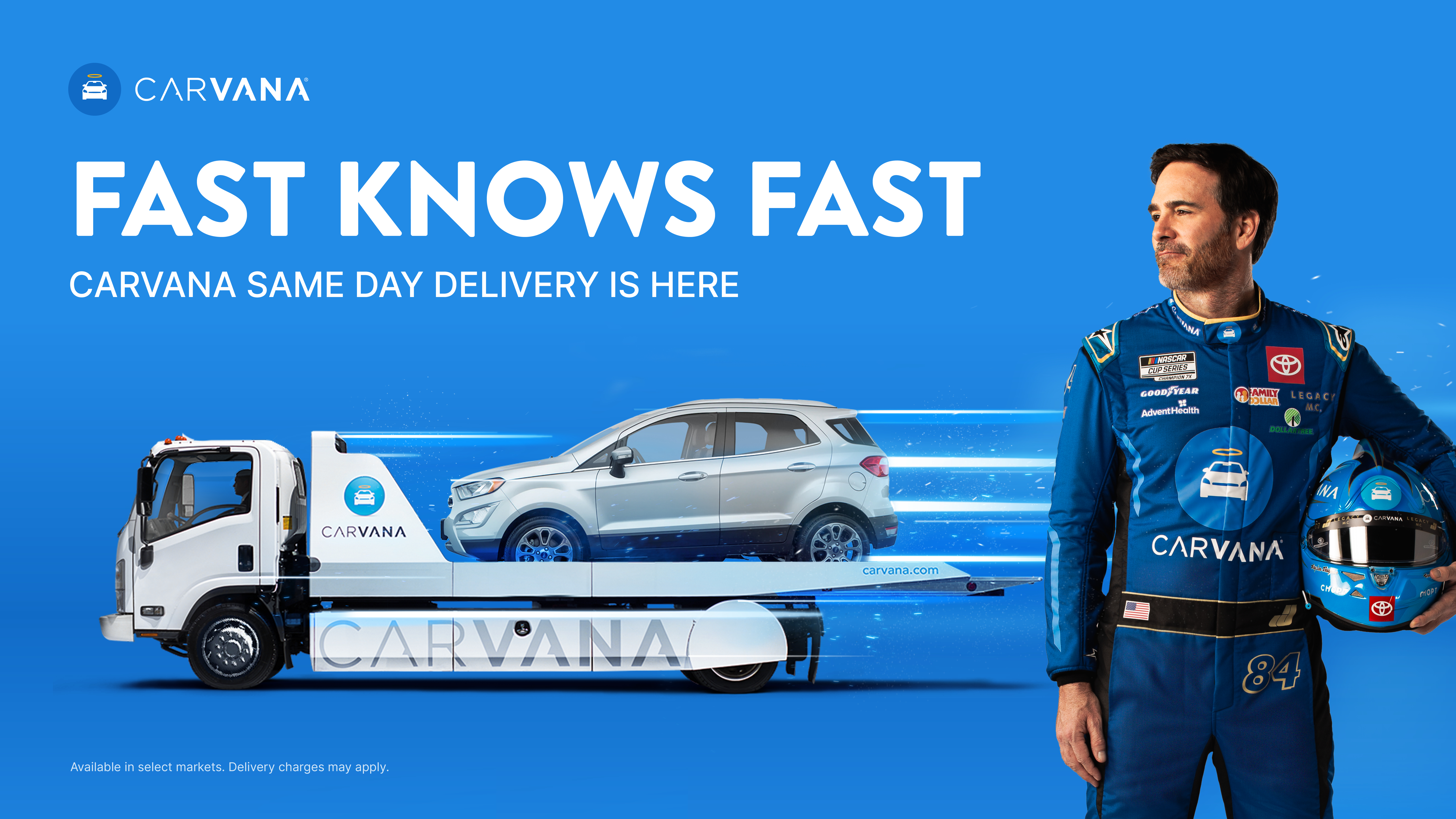 Carvana and Jimmie Johnson Redefine Fast In Same Day Delivery Ad Campaign