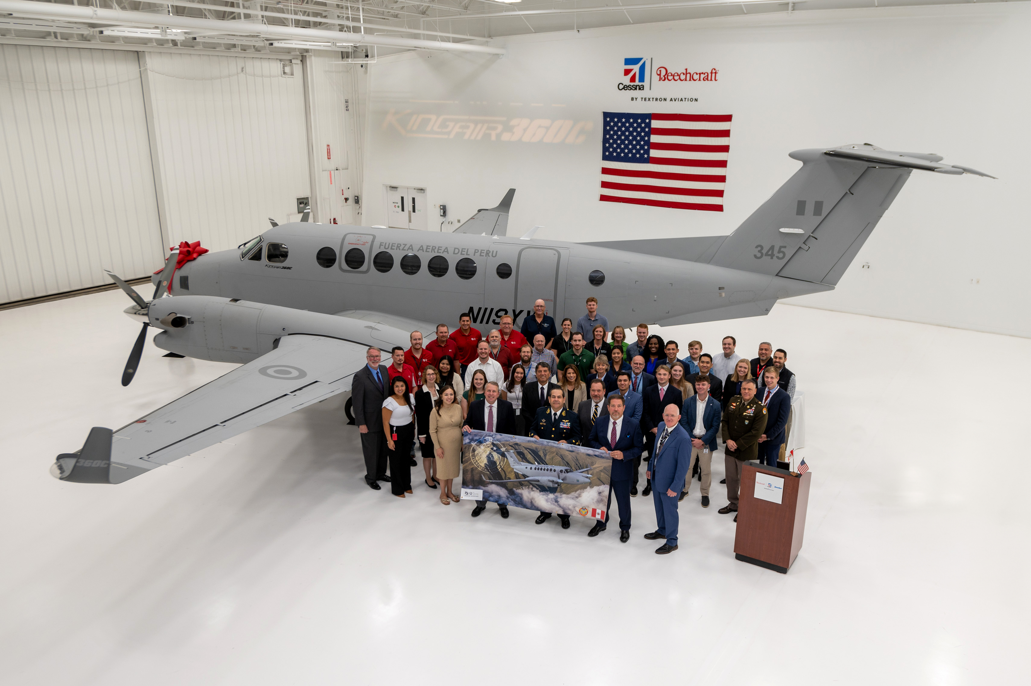 Peruvian Air Force Receives Its First Aeromedical Evacuation-Equipped Beechcraft King Air 360CHW