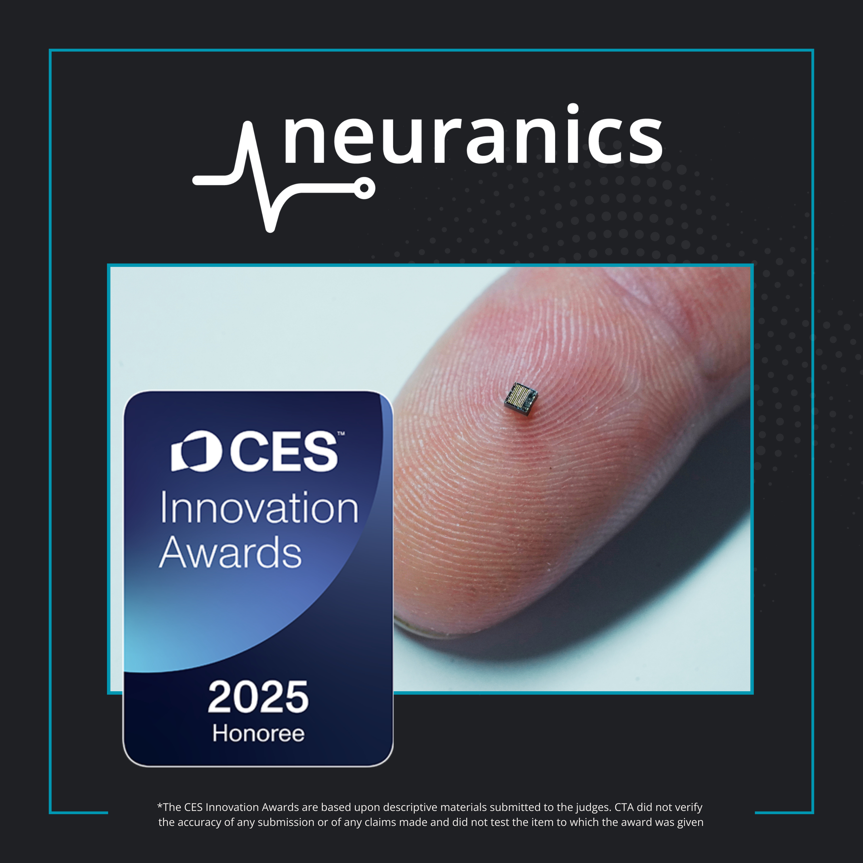 Neuranics Honoured by CES Innovation Award