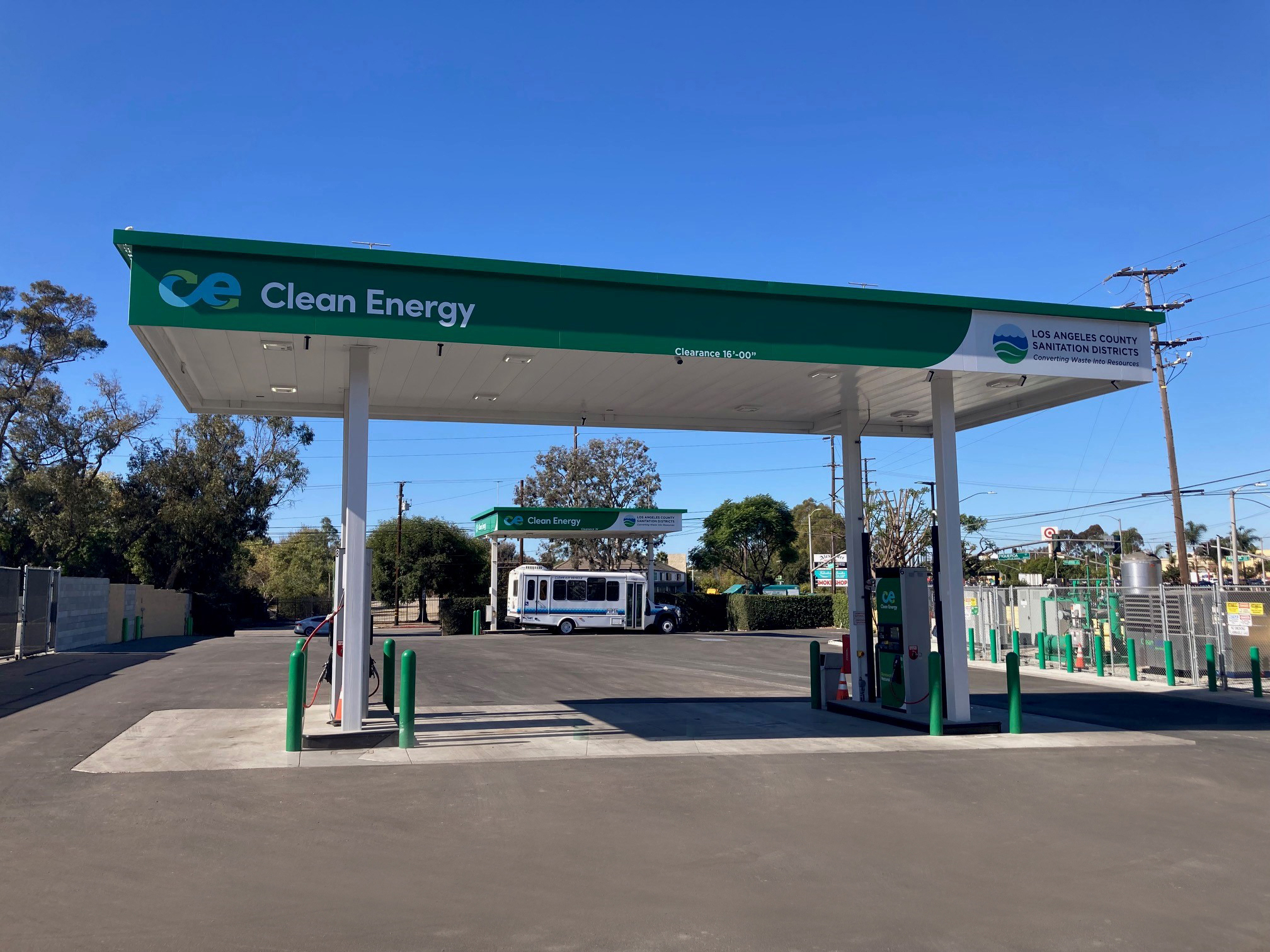 Clean Energy and Los Angeles County Sanitation Districts Open Expanded Renewable Natural Gas Station in Carson