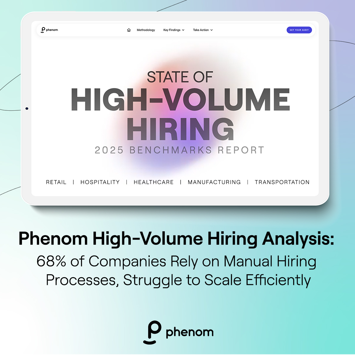 Phenom High-Volume Hiring Analysis: 68% of Companies Rely on Manual Hiring Processes, Struggle to Scale Efficiently