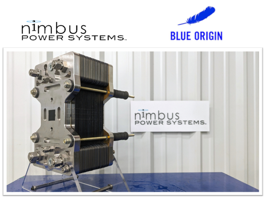 Blue Origin Licenses Nimbus Power Systems’ Fuel Cell Technology for Development of Space Power Systems