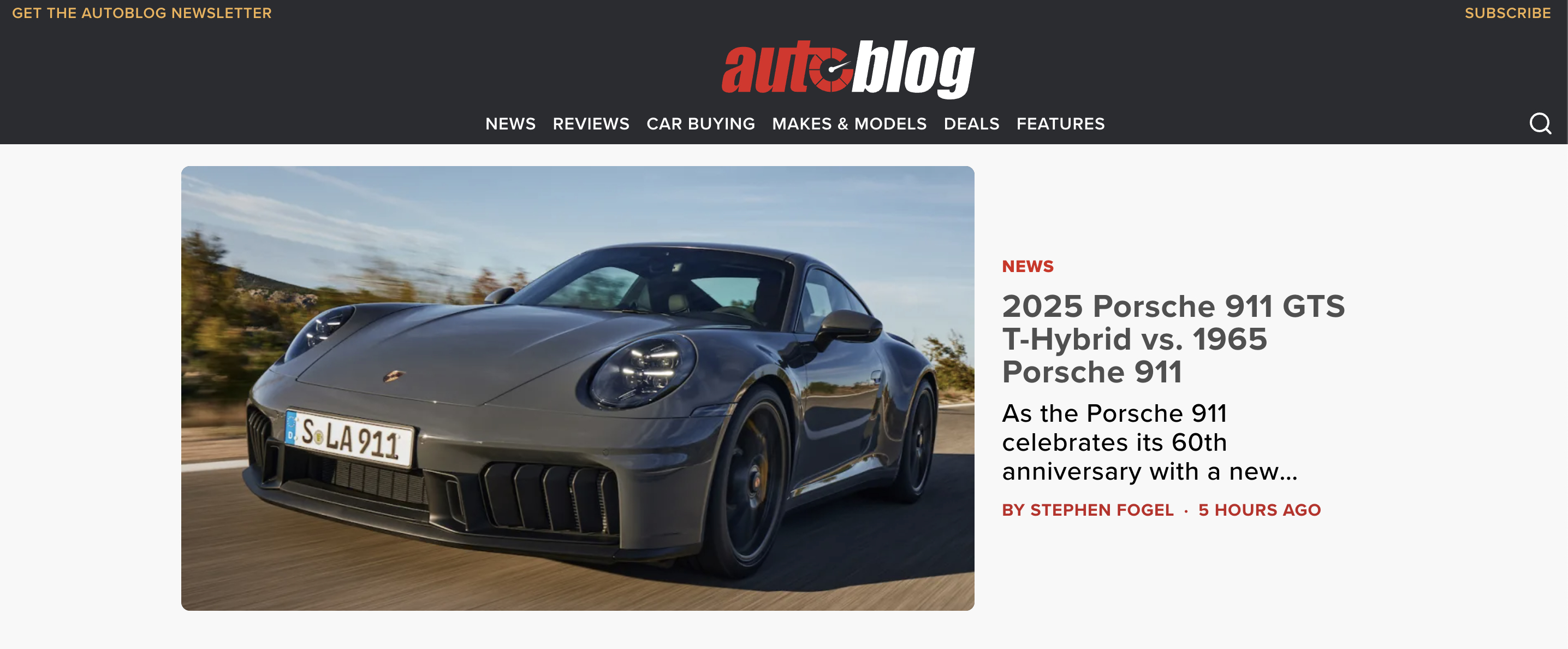 Autoblog Relaunched by The Arena Group