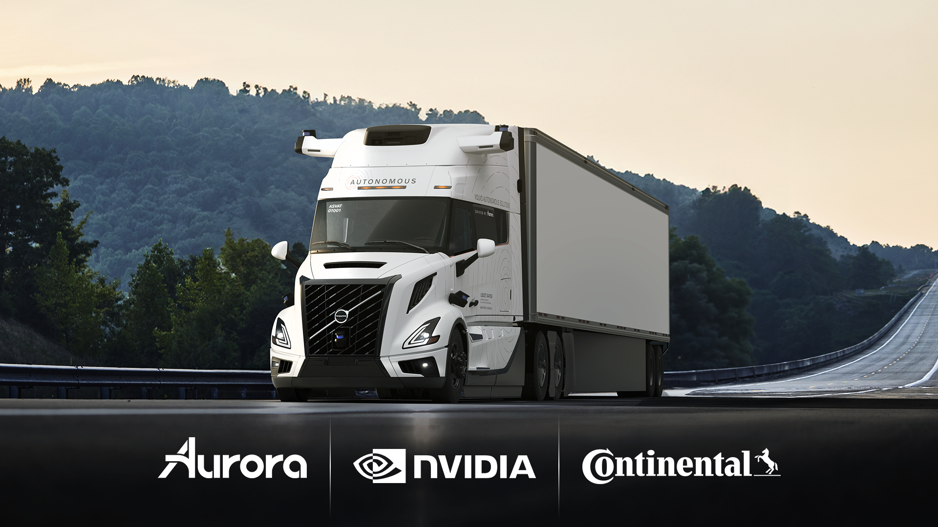 Aurora, Continental, and NVIDIA Partner to Deploy Driverless Trucks at Scale