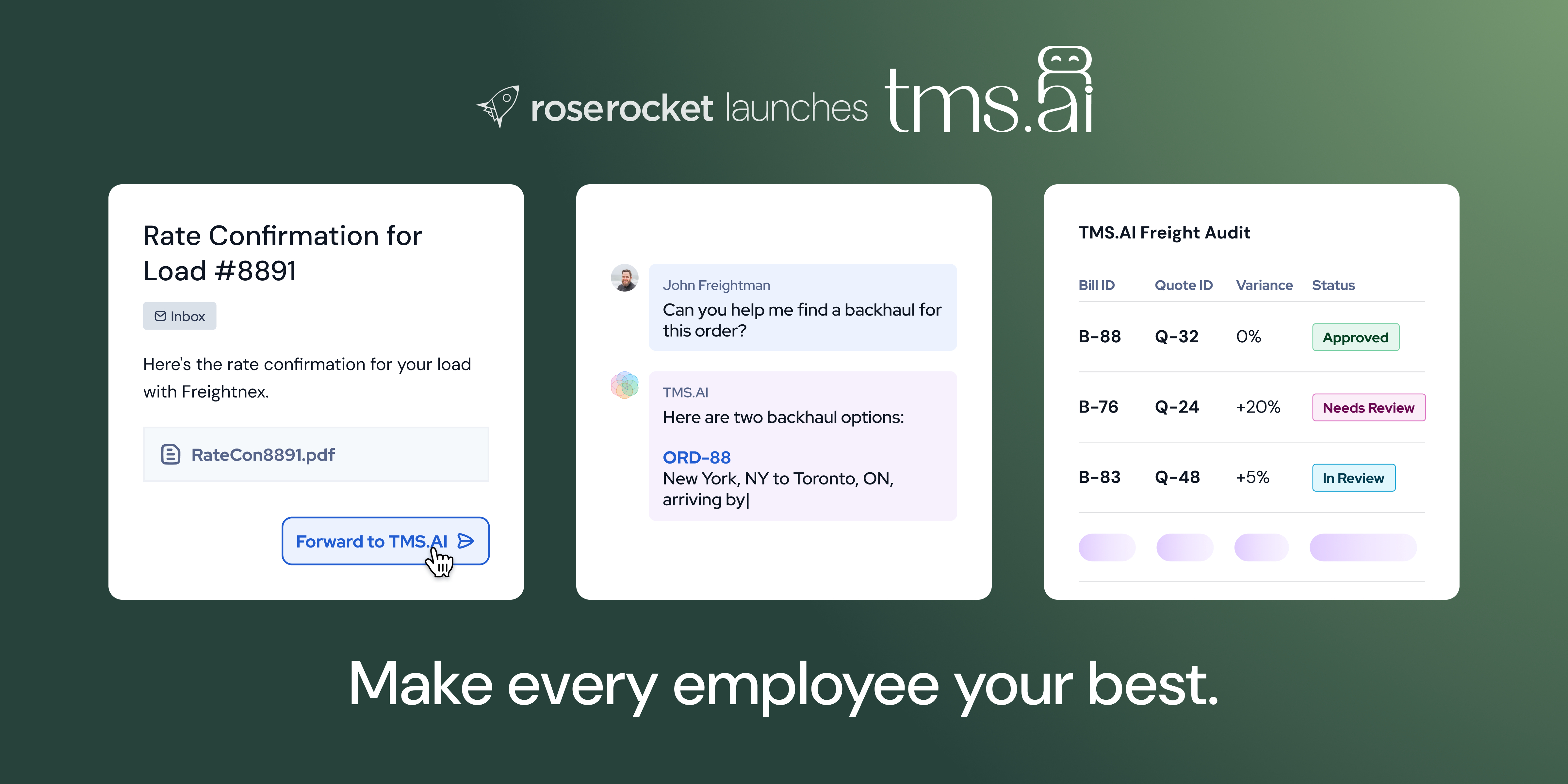 Rose Rocket Launches TMS.ai: Ushering in the AI-Native Era of Transportation Management