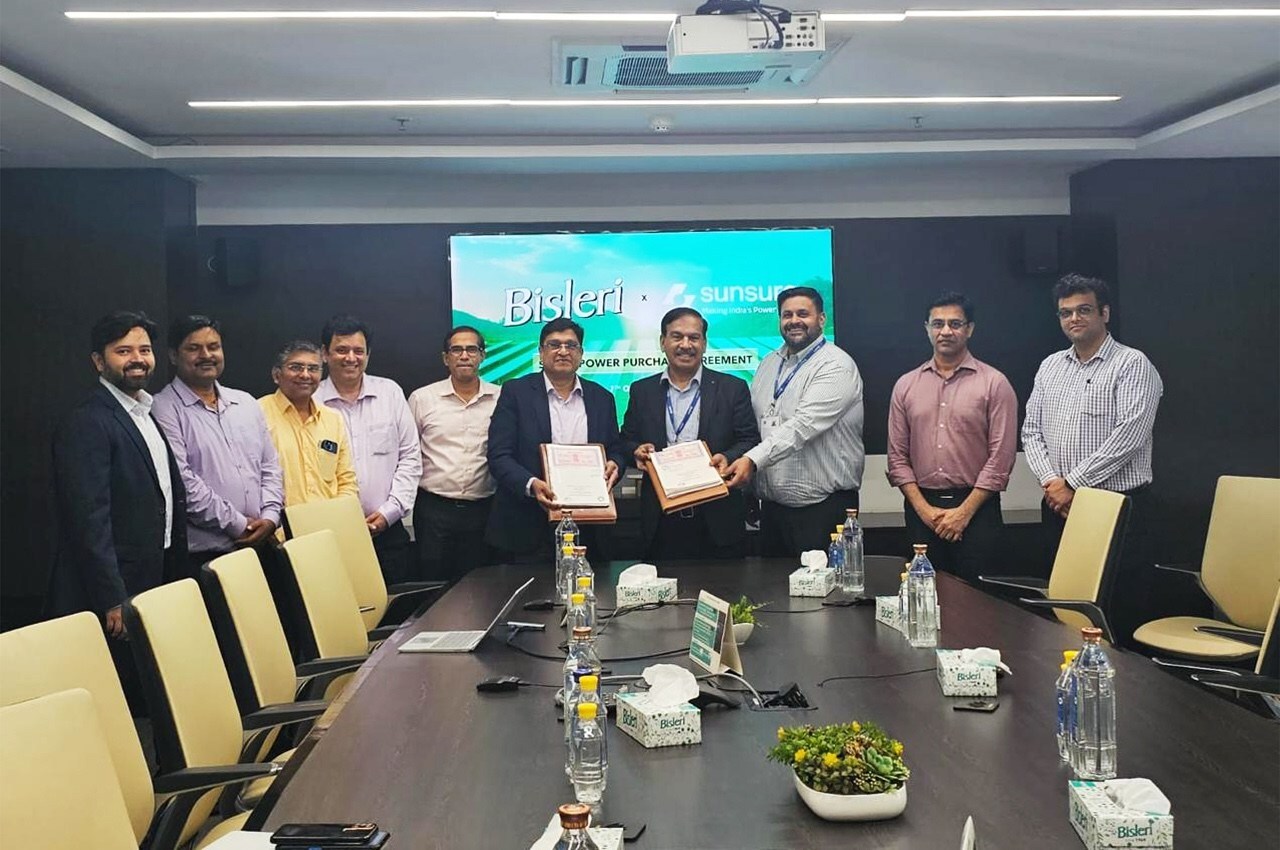 Sunsure Energy signs long-term renewable power agreement with Bisleri International for its Sahibabad facility